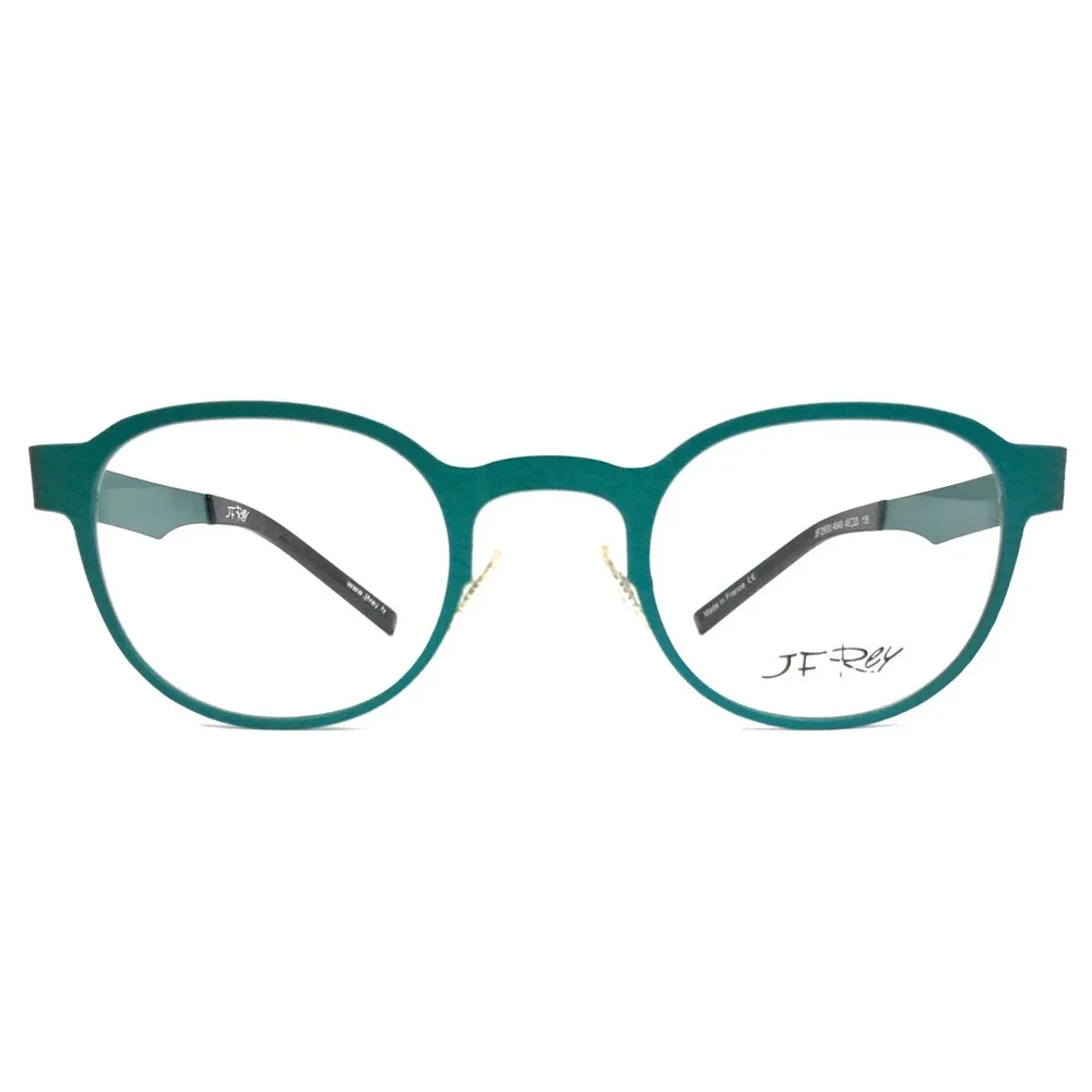 J.F. Rey Eyeglasses Frames JF2600 4949 Vert Green Square Full Rim 45-23-135